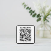 Carte D'accompagnement Code QR instantané (entrez l'URL de votre site Web (Debout devant)