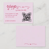 Carte D'accompagnement Code QR irky RSVP (Devant / Derrière)