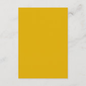 Carte D'accompagnement Code QR jaune classique Mariage élégant (Dos)