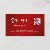 Carte D'accompagnement Code QR Mariage chinois RSVP en ligne (Devant)