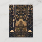 Carte D'accompagnement code qr Mariage élégant Art Déco Peacocks (Dos)