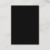 Carte D'accompagnement Code QR Mariage noir et or simple (Dos)