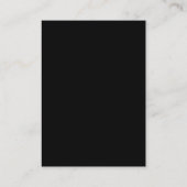 Carte D'accompagnement Code QR mariage noir simple classique (Dos)