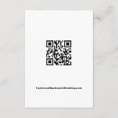 Carte D'accompagnement Code QR Mariage simple (Dos)