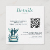 Carte D'accompagnement Code QR Mariage Surf Grooms (Devant)