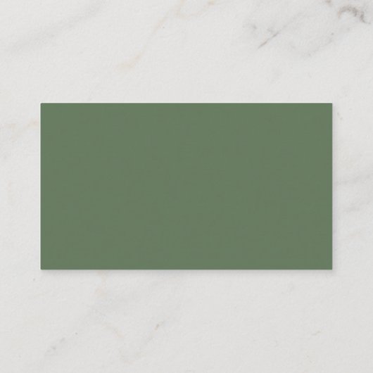 Carte D'accompagnement Code QR Mariage vert Meadow RSVP (Dos)