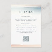 Carte D'accompagnement Code QR Mariage Wailea (Devant)