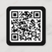 Carte D'accompagnement Code QR moderne éditable | Noir Blanc ou toute cou (Devant)