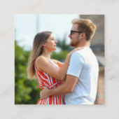 Carte D'accompagnement Code QR moderne mariage corail  (Dos)