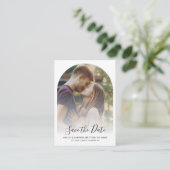 Carte D'accompagnement Code QR moderne Photo RSVP Mariage Enregistrer la  (Debout devant)
