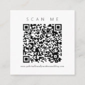 Carte D'accompagnement Code QR moderne rouille Terracotta mariage floral  (Dos)