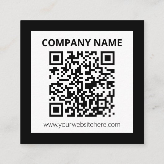 Carte D'accompagnement Code QR modifiable et conception personnalisée sim (Devant)