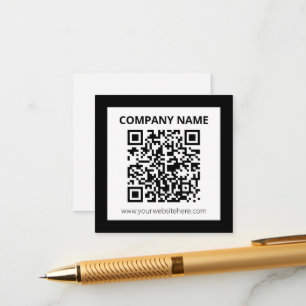 Carte D'accompagnement Code QR modifiable et conception personnalisée sim