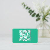Carte D'accompagnement Code QR modifiable Générer votre propre code | Ver (Debout devant)