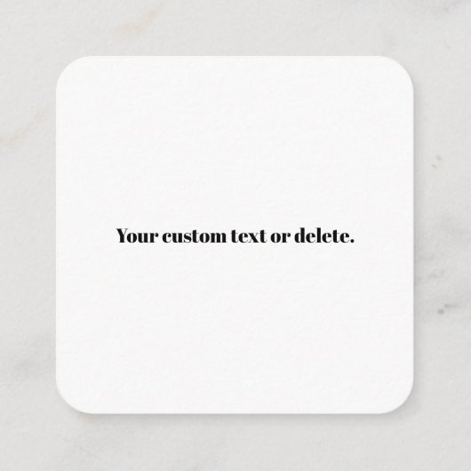 Carte D'accompagnement Code QR modifiable Style Rétro Noir & Blanc Modern (Dos)