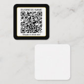 Carte D'accompagnement Code QR numérisable modifiable + votre nom d'entre (Devant / Derrière)
