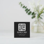 Carte D'accompagnement Code QR personnalisable & Conception de texte modi (Debout devant)