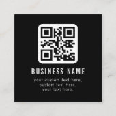 Carte D'accompagnement Code QR personnalisable & Conception de texte modi (Devant)