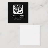 Carte D'accompagnement Code QR personnalisable & Conception de texte modi (Devant / Derrière)