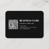 Carte D'accompagnement Code QR personnalisé & Texte rétro-moderne modifia (Devant)