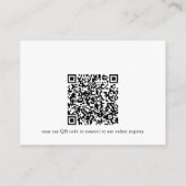Carte D'accompagnement Code QR pour la liste de mariage de douche de mari (Dos)