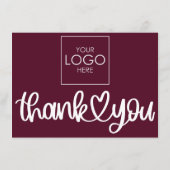 Carte D'accompagnement Code QR Remerciements pour votre emballage d'achat (Dos)