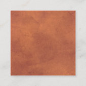 Carte D'accompagnement Code QR RSVP mariage de automne en terre cuite tac (Dos)