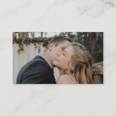 Carte D'accompagnement Code QR RSVP mariage photo moderne site web (Dos)