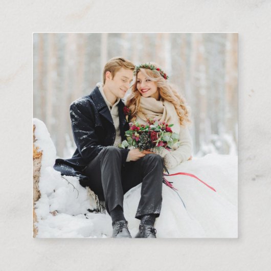 Carte D'accompagnement Code QR RSVP photo (Dos)