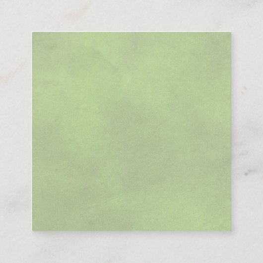 Carte D'accompagnement Code QR RSVP sauge frontière verte et mariage des (Dos)