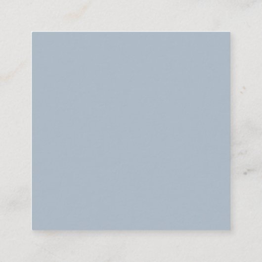 Carte D'accompagnement Code QR simple Dusty Blue Wedding RSVP Enclôture C (Dos)