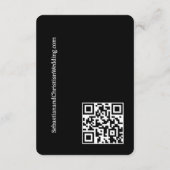 Carte D'accompagnement Code QR simple et élégant (Dos)