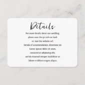 Carte D'accompagnement Code QR simple et élégant (Devant)