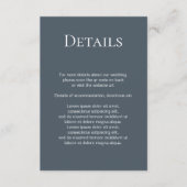 Carte D'accompagnement Code QR simple et élégant (Devant)