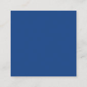 Carte D'accompagnement Code QR simple Mariage bleu RSVP (Dos)