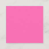 Carte D'accompagnement Code QR simple Mariage rose chaud RSVP (Dos)