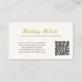 Carte D'accompagnement Code QR site web mariage blason monogramme mariage (Devant)