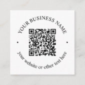 Carte D'accompagnement Code QR téléchargé Plus Texte circulaire modifiabl (Devant)