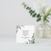 Carte D'accompagnement Code vestimentaire du Mariage de l'eucalyptus (Debout devant)