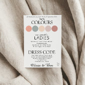Carte D'accompagnement Code vestimentaire Mariage Boho Coastal personnali