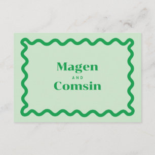 Carte D'accompagnement Code vestimentaire Mariage moderne Insertion