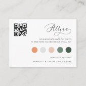 Carte D'accompagnement Code vestimentaire Mariage spécial Code vestimenta (Devant)