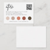 Carte D'accompagnement Code vestimentaire minimaliste Mariage Invité Attr (Devant / Derrière)