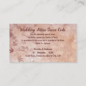 Carte D'accompagnement Code vestimentaire minimaliste pour Mariage d'auto (Devant)