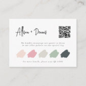 Carte D'accompagnement Code vestimentaire QR personnalisé Code vestimenta (Devant)