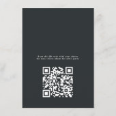 Carte D'accompagnement Cœur floral gothique profond violet améthyste Afte (Dos)