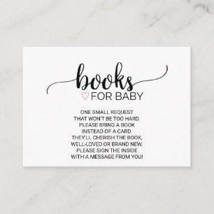 Carte D'accompagnement Coeur rose Insertion de demande de carnet de cal