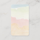 Carte D'accompagnement Coeurs amusants et Baby shower arc-en-ciel (Dos)