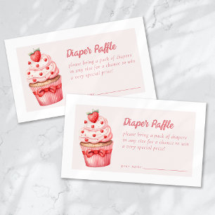 Carte D'accompagnement Coeurs de cupcake rose sucré au fromage de chèvre