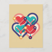 Carte D'accompagnement Coeurs interconnectés (Dos)